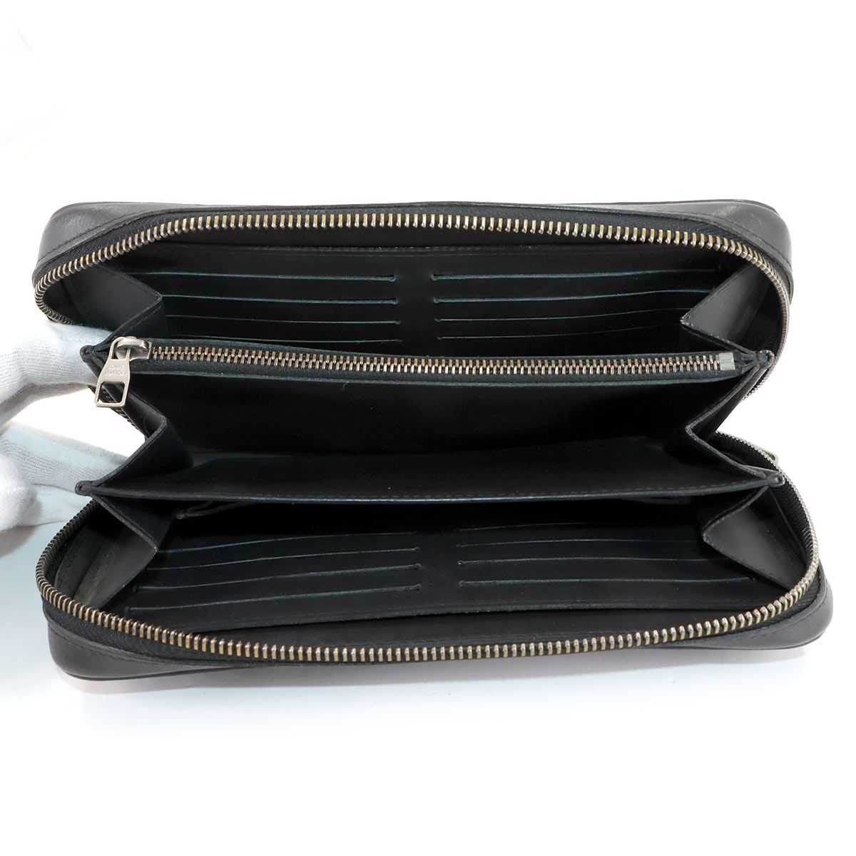 Louis Vuitton Damier Infini Zippy XL Zip Around Wallet Leather Onyx — view 5