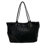 Gucci New Brit GG Logo Leather Shoulder Bag Tote Black — view 3