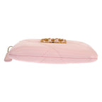 Chanel 19 Zip Coin Purse Dixneuf Lambskin Pink Gold — view 6