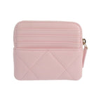 Chanel 19 Zip Coin Purse Dixneuf Lambskin Pink Gold — view 3
