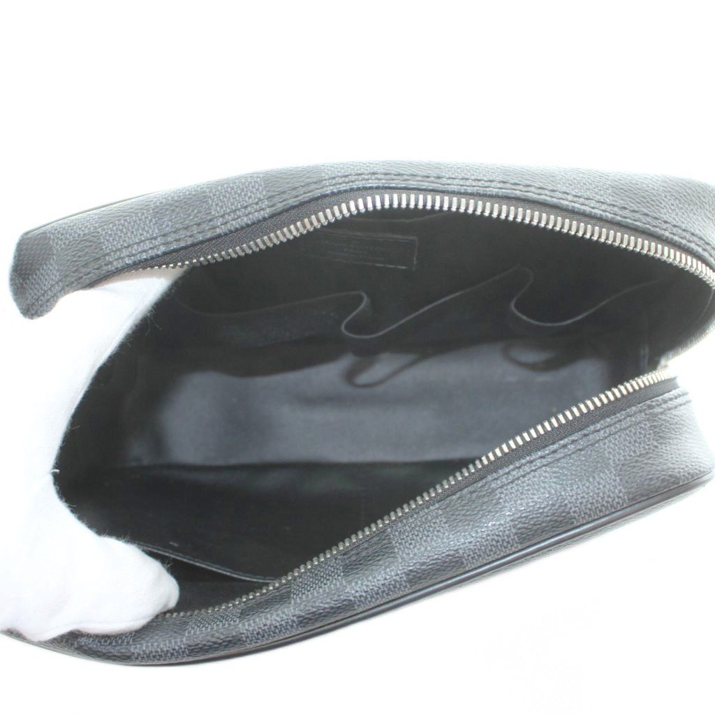 Louis Vuitton Trousse Toilette Travel Pouch Damier Pattern Black — view 5