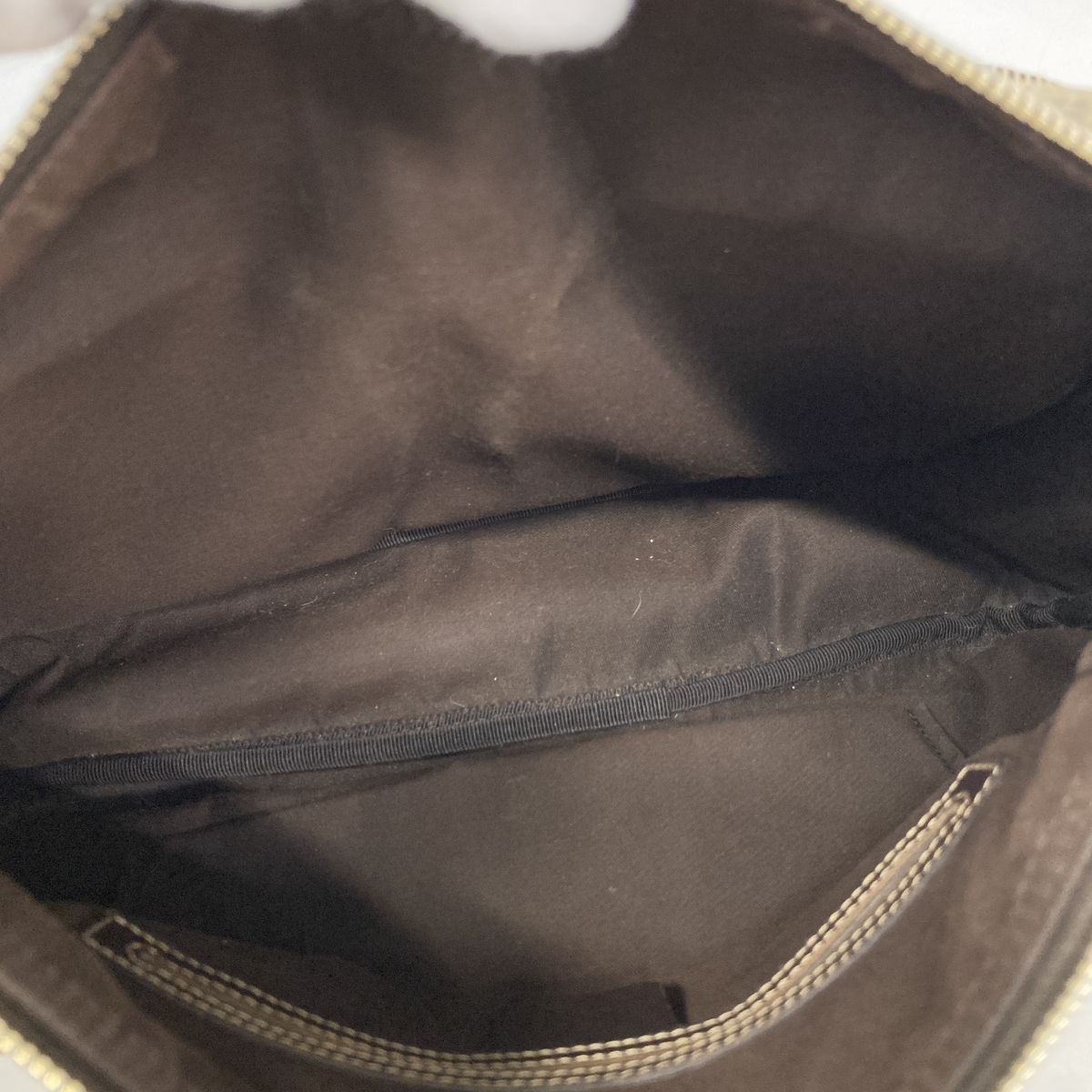 Gucci Shoulder Bag GG Supreme Brown Champagne Gold — view 4