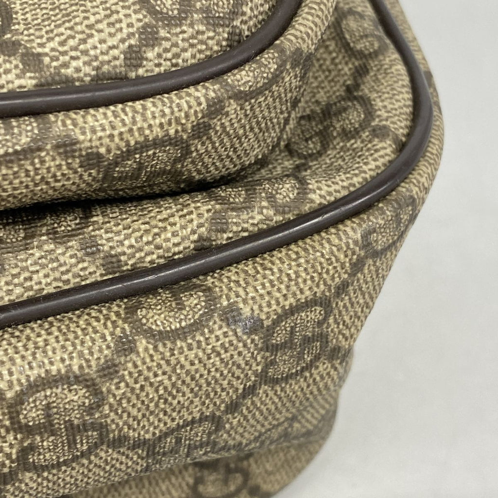 Gucci Shoulder Bag GG Supreme Brown Champagne Gold — view 6
