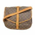 Louis Vuitton Shoulder Bag Monogram Saumur 35 Brown