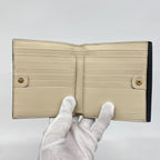 Fendi Trifold Wallet Leather Black Gold — view 3
