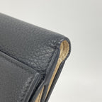 Fendi Trifold Wallet Leather Black Gold — view 5