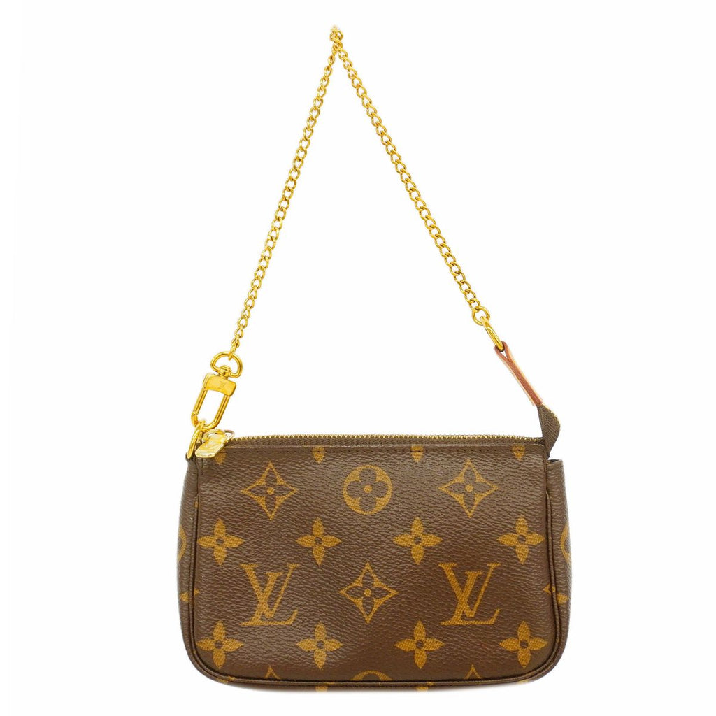 Louis Vuitton Pouch Monogram Mini Pochette Accessoires Brown