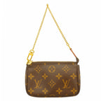 Louis Vuitton Pouch Monogram Mini Pochette Accessoires Brown