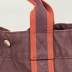 Hermes Tote Bag Fourre Tout MM Canvas Brown Silver — view 8
