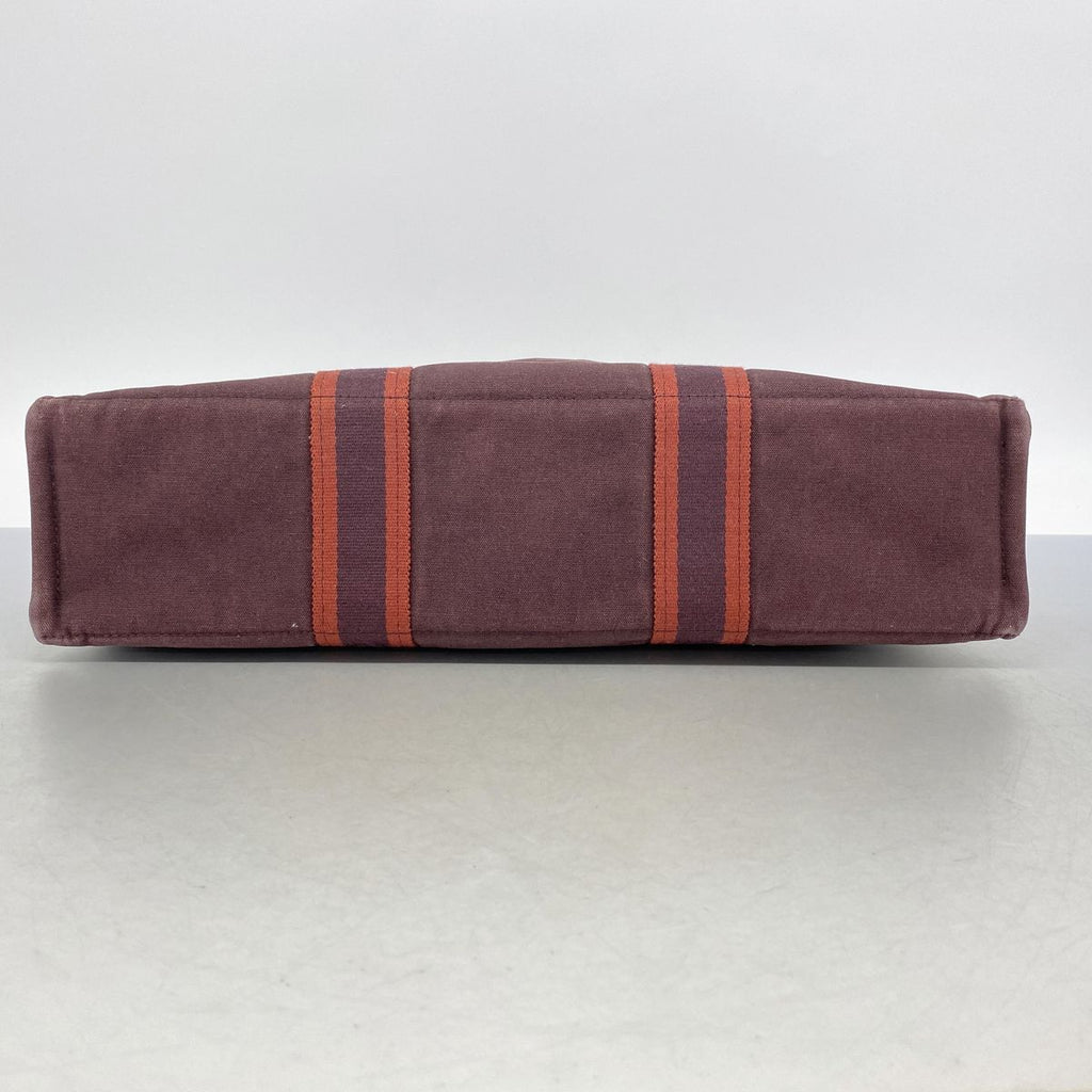 Hermes Tote Bag Fourre Tout MM Canvas Brown Silver — view 3