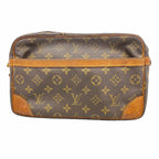Louis Vuitton Clutch Monogram Compiegne 28 Brown