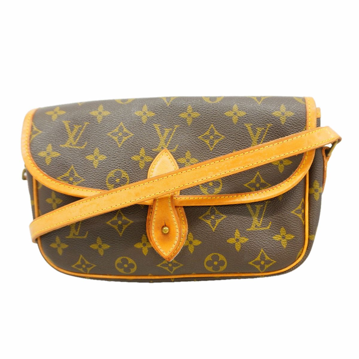 Louis Vuitton Shoulder Bag Monogram Gibeciere PM Brown
