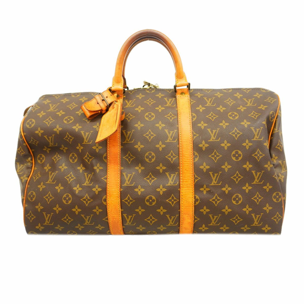 Louis Vuitton Boston Bag Monogram Keepall 50 Brown