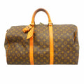 Louis Vuitton Boston Bag Monogram Keepall 50 Brown