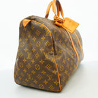 Louis Vuitton Boston Bag Monogram Keepall 50 Brown — view 2