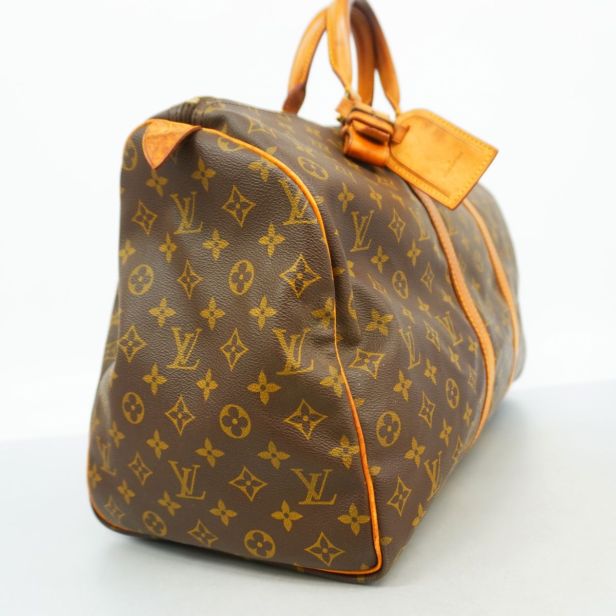 Louis Vuitton Boston Bag Monogram Keepall 50 Brown — view 2
