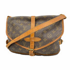 Louis Vuitton Shoulder Bag Monogram Saumur 30 Brown