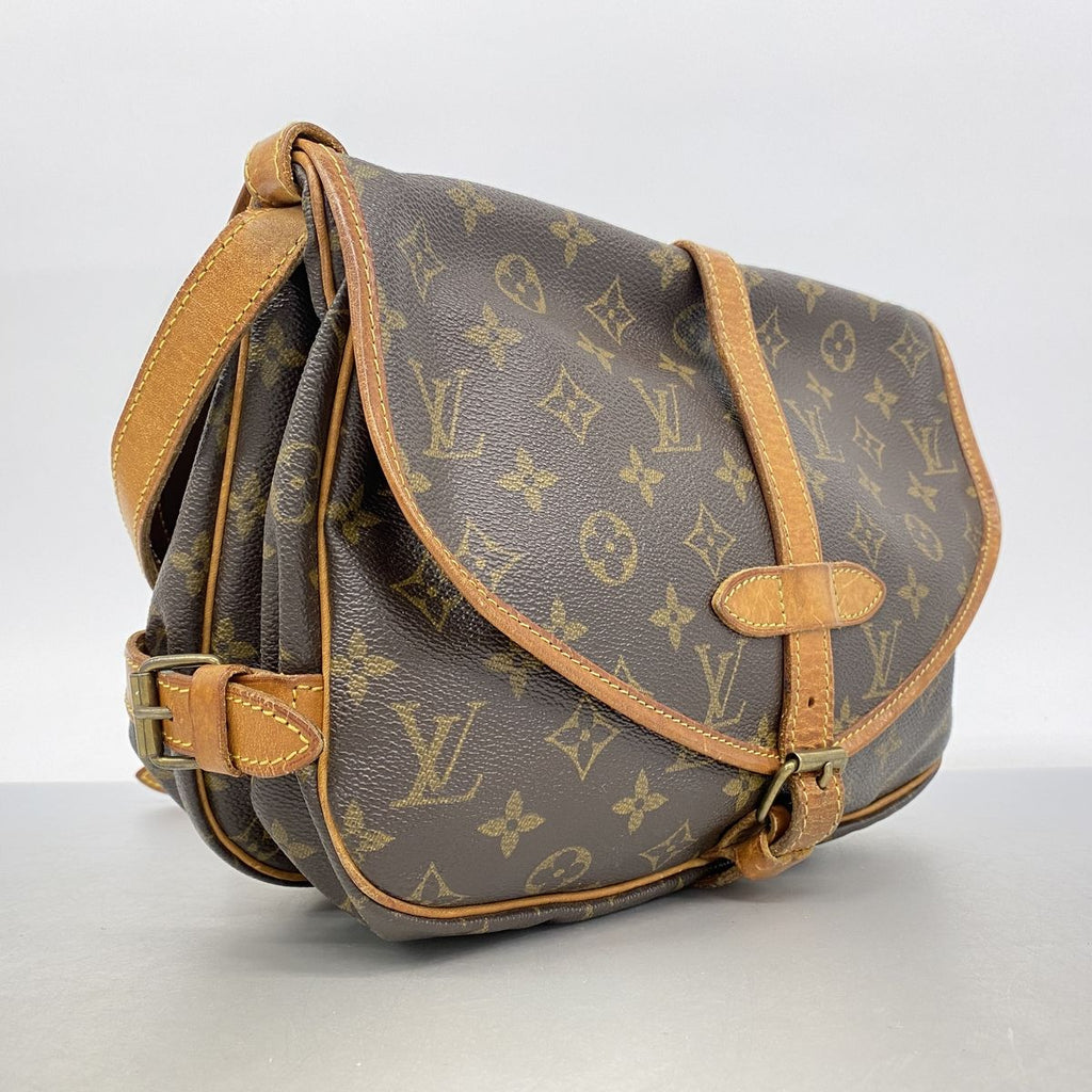 Louis Vuitton Shoulder Bag Monogram Saumur 30 Brown — view 2