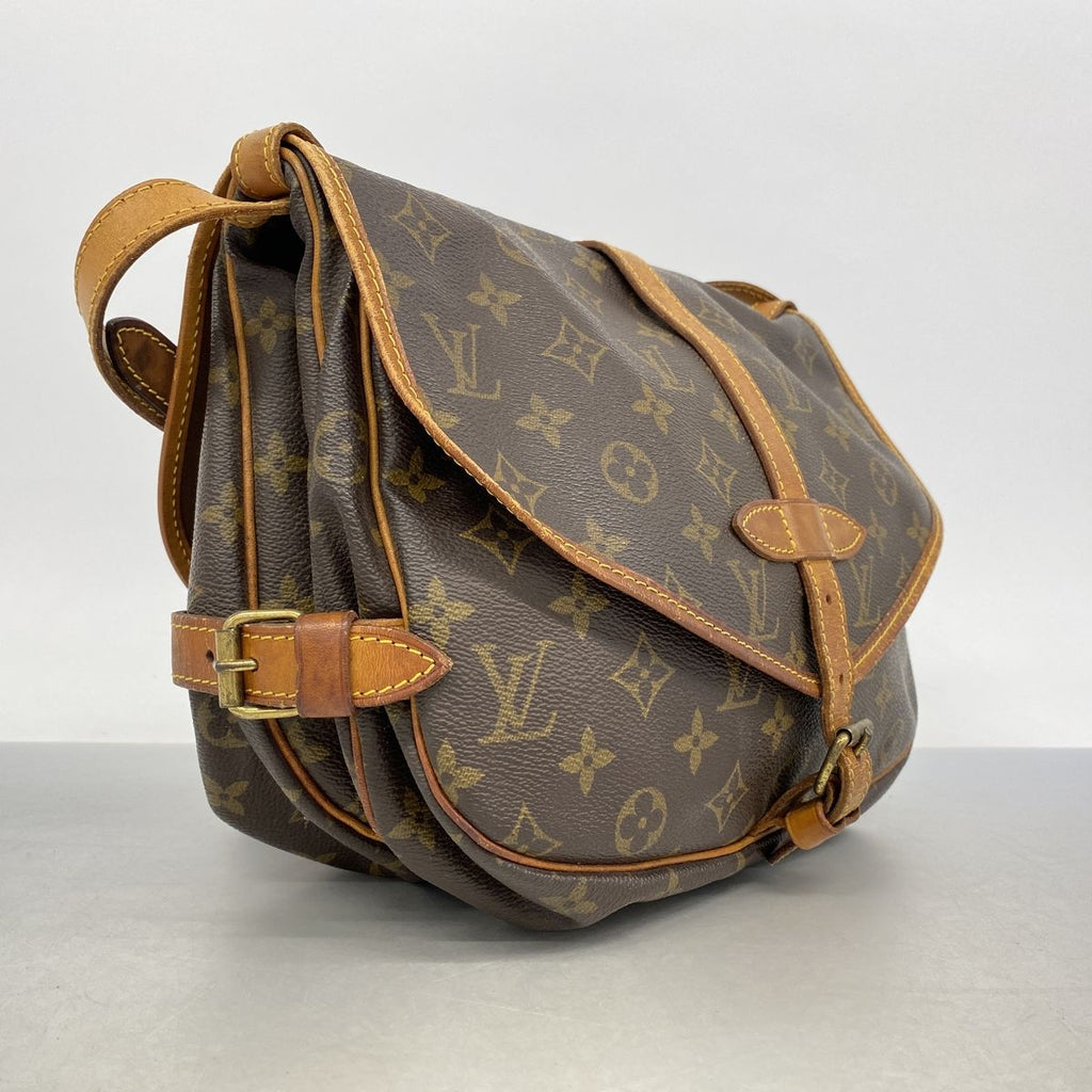 Louis Vuitton Shoulder Bag Monogram Saumur 30 Brown — view 2