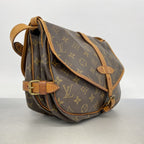 Louis Vuitton Shoulder Bag Monogram Saumur 30 Brown — view 2