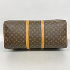 Louis Vuitton Boston Bag Monogram Keepall 55 Brown — view 3