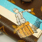 Louis Vuitton Wallet Monogram Groom Compact Zip Bellboy Brown — view 7