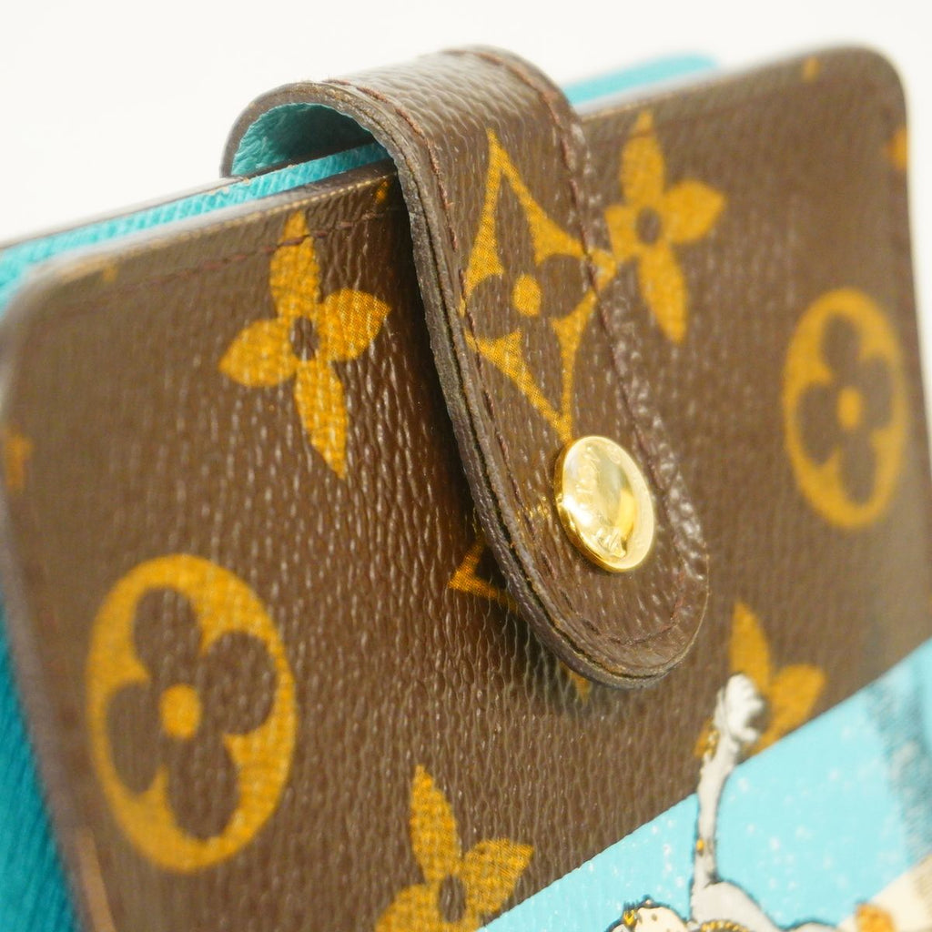 Louis Vuitton Wallet Monogram Groom Compact Zip Bellboy Brown — view 8