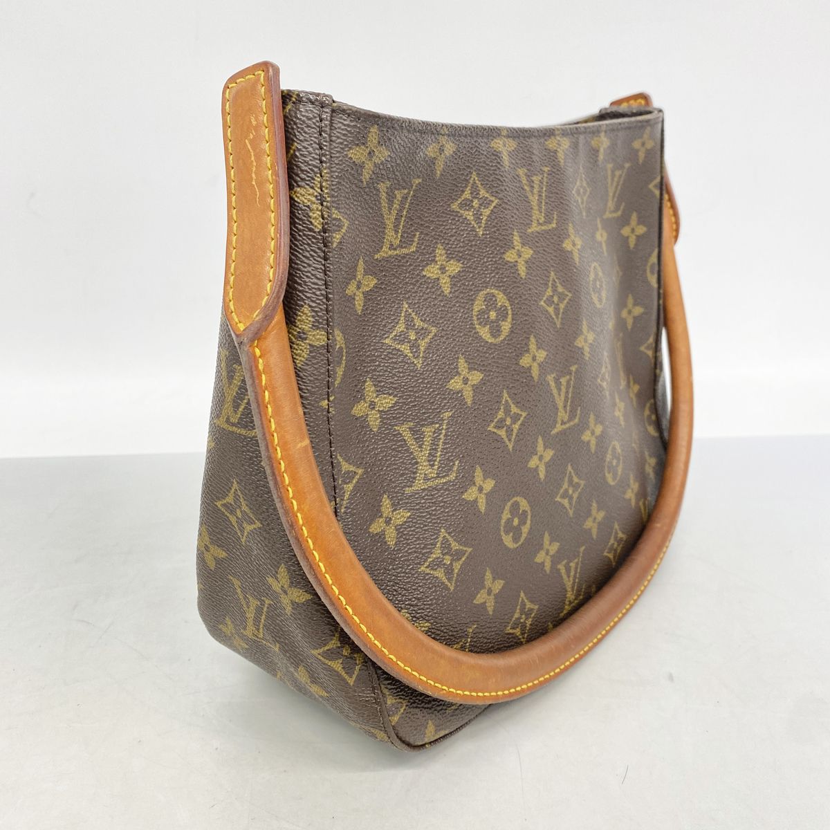 Louis Vuitton Shoulder Bag Monogram Looping MM Brown — view 2