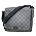 Louis Vuitton Shoulder Bag Damier Graphite District PM Gray Black