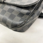 Louis Vuitton Shoulder Bag Damier Graphite District PM Gray Black — view 7