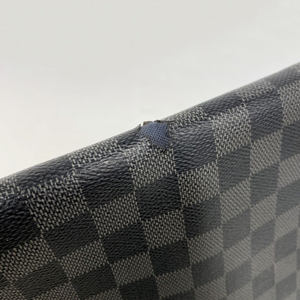 Louis Vuitton Shoulder Bag Damier Graphite District PM Gray Black — view 6