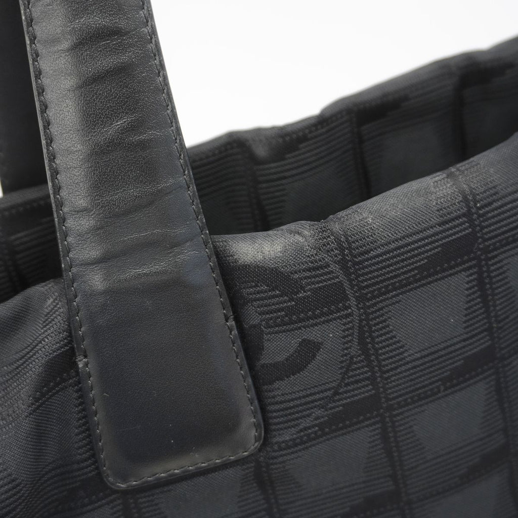 Chanel Tote Bag New Travel Nylon Black Champagne Gold — view 7