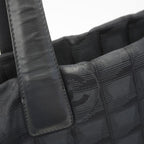 Chanel Tote Bag New Travel Nylon Black Champagne Gold — view 7