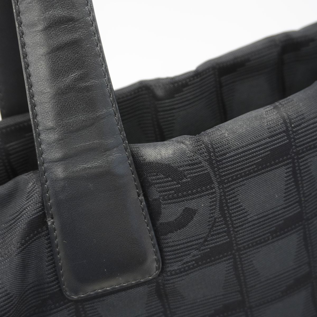 Chanel Tote Bag New Travel Nylon Black Champagne Gold — view 7