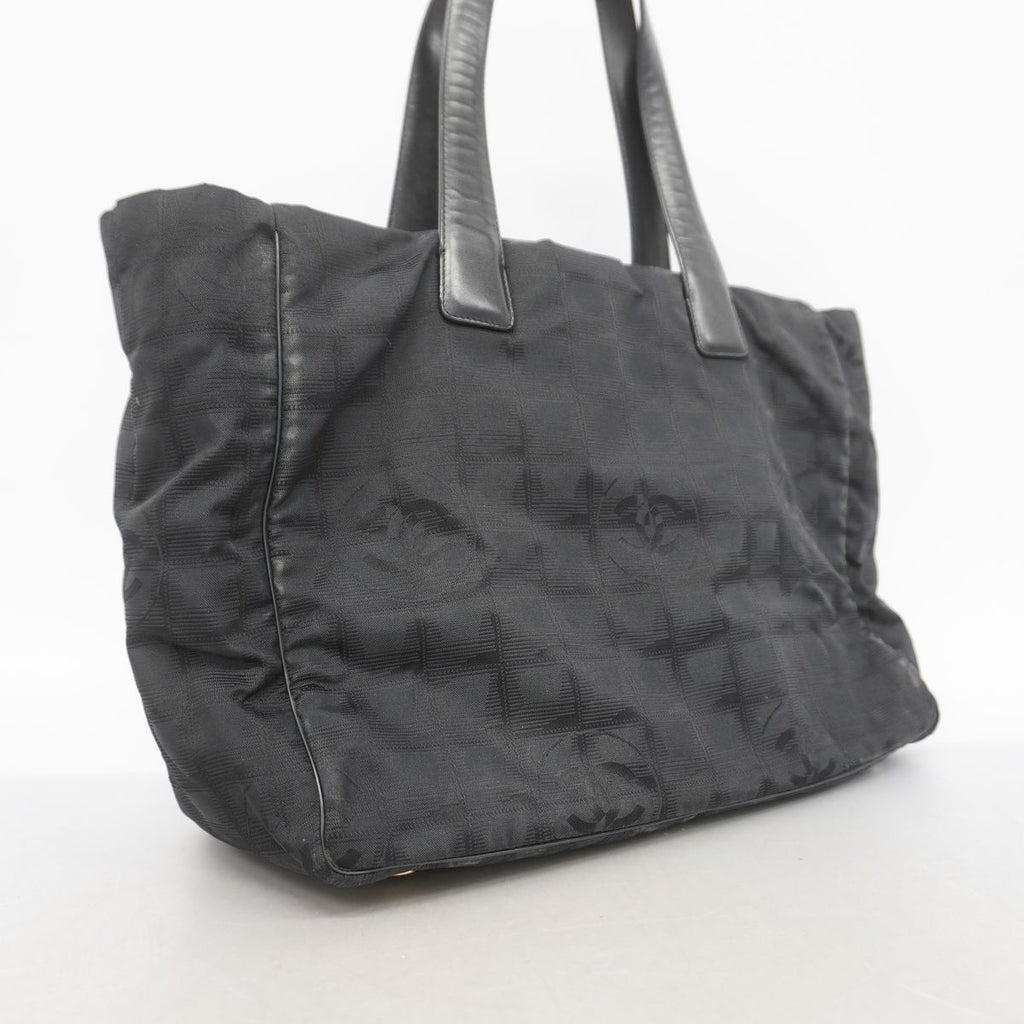 Chanel Tote Bag New Travel Nylon Black Champagne Gold — view 2