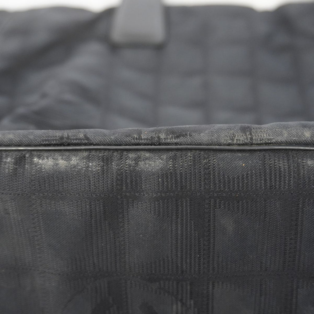 Chanel Tote Bag New Travel Nylon Black Champagne Gold — view 8