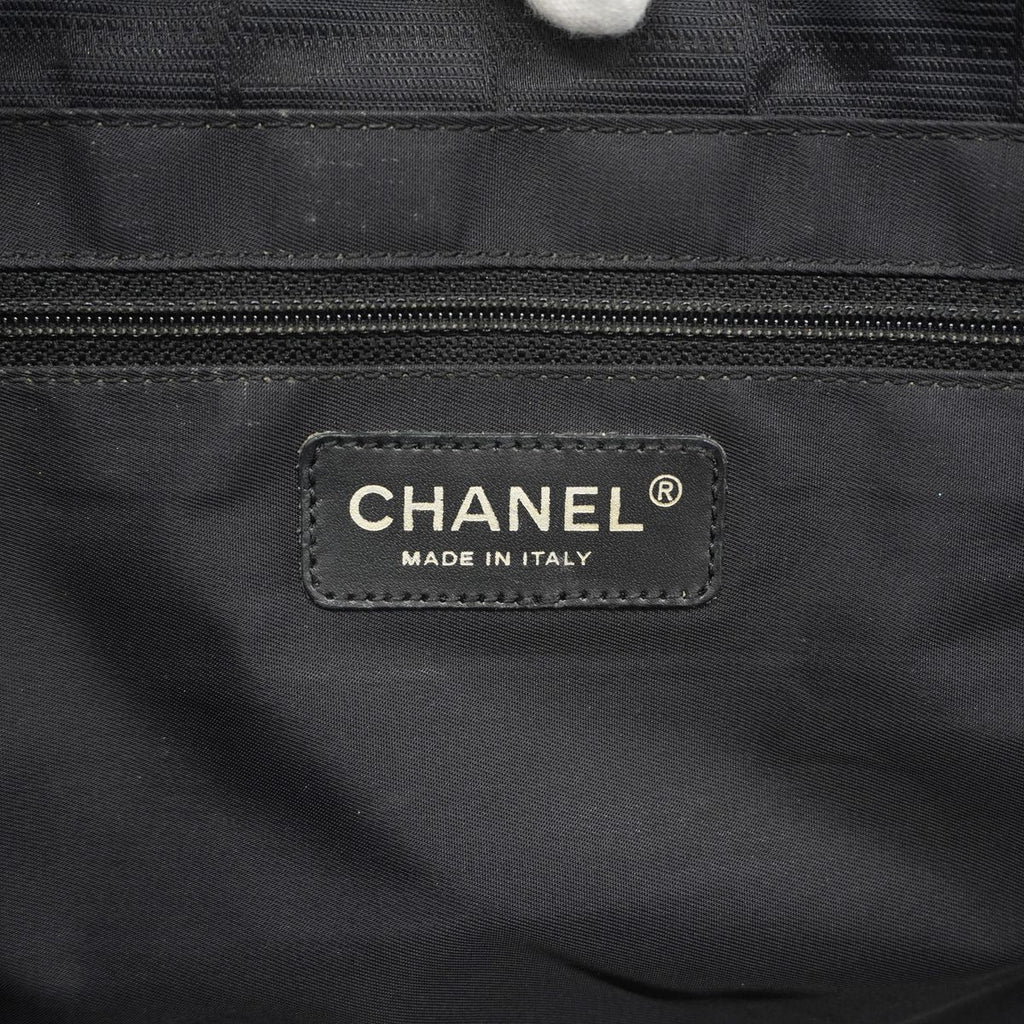 Chanel Tote Bag New Travel Nylon Black Champagne Gold — view 5