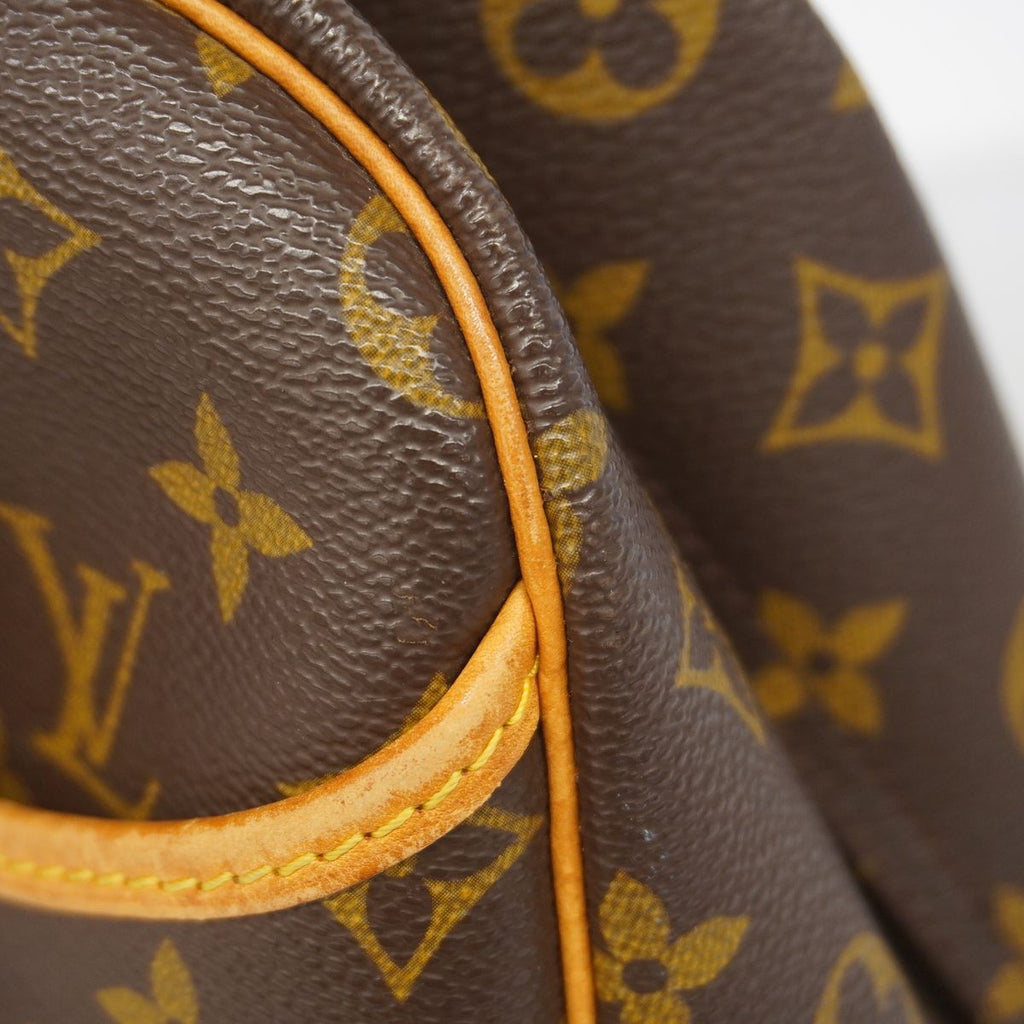 Louis Vuitton Handbag Monogram Deauville Brown — view 6