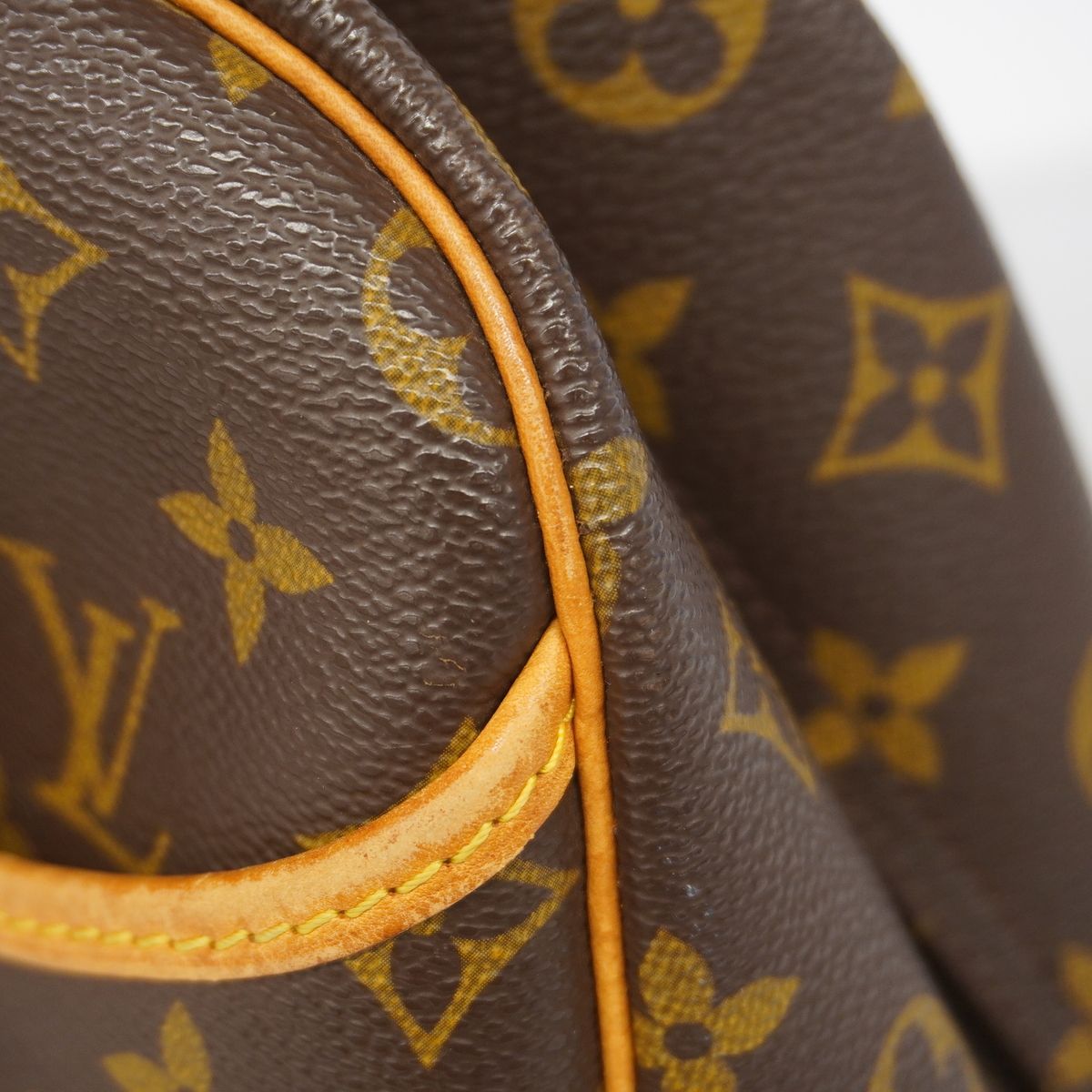 Louis Vuitton Handbag Monogram Deauville Brown — view 6