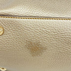 Gucci Handbag Bamboo Leather Pale Silver Champagne Gold 2-Way Bag — view 8