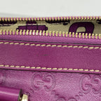 Gucci Tote Bag Guccissima Leather Purple Champagne Gold — view 8