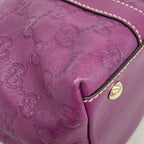 Gucci Tote Bag Guccissima Leather Purple Champagne Gold — view 6