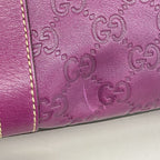 Gucci Tote Bag Guccissima Leather Purple Champagne Gold — view 7