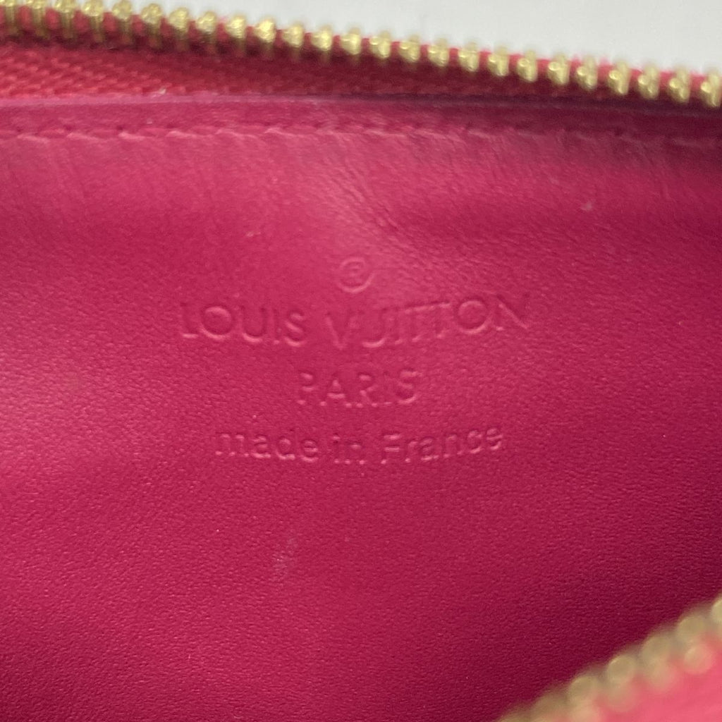 Louis Vuitton Coin Purse Vernis Pochette Cles NM Rose Indien — view 4