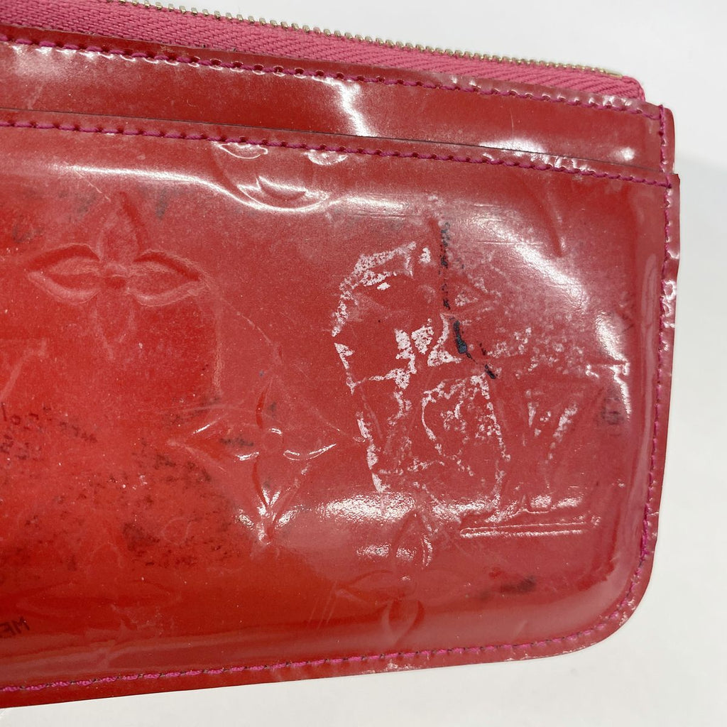 Louis Vuitton Coin Purse Vernis Pochette Cles NM Rose Indien — view 5