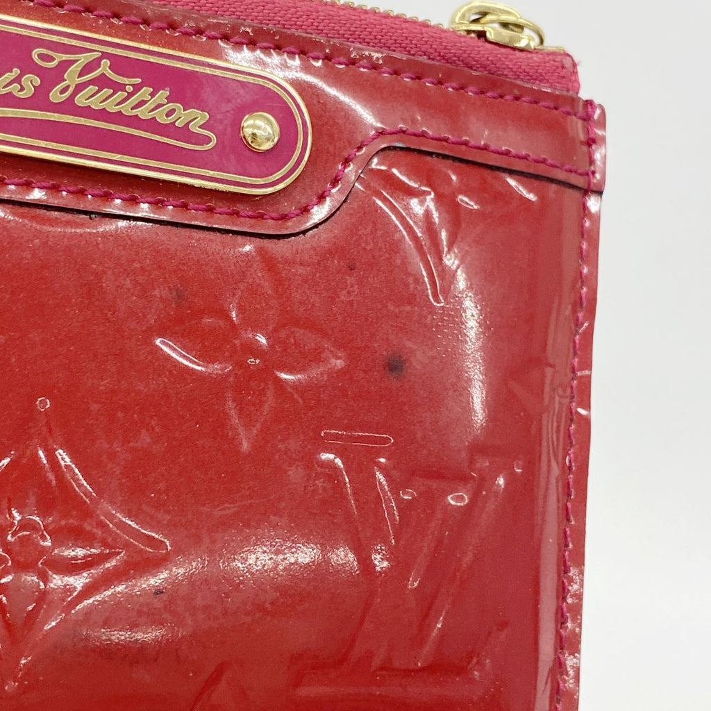 Louis Vuitton Coin Purse Vernis Pochette Cles NM Rose Indien — view 8
