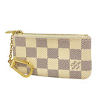 Louis Vuitton Coin Purse Damier Azur Pochette Cles White