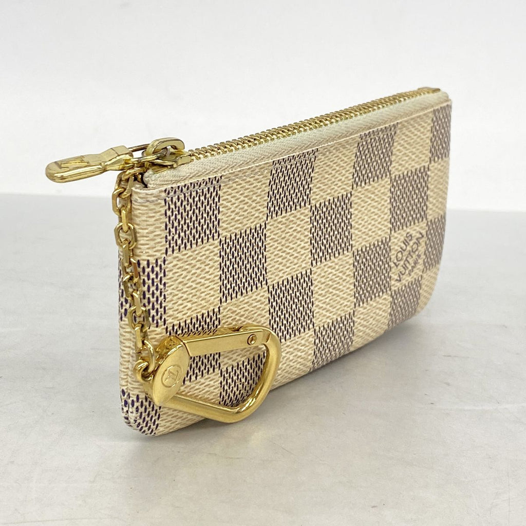 Louis Vuitton Coin Purse Damier Azur Pochette Cles White — view 2
