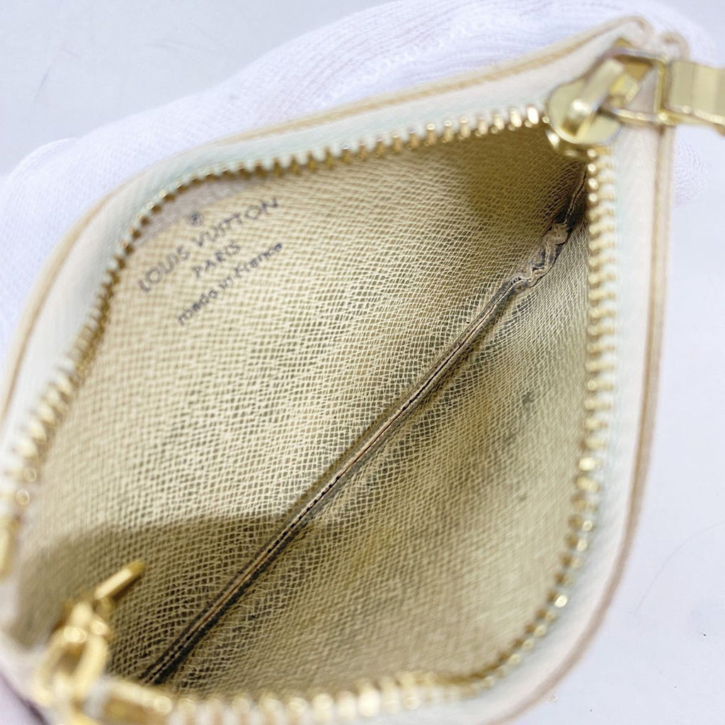Louis Vuitton Coin Purse Damier Azur Pochette Cles White — view 3