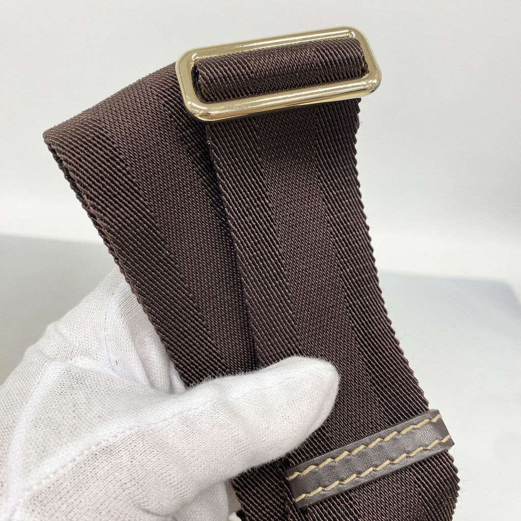 Gucci Shoulder Bag GG Supreme Brown Champagne Gold — view 7